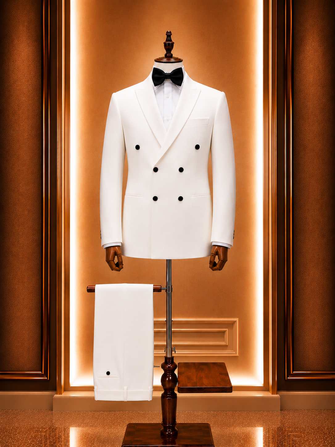 costume croisé blanc 