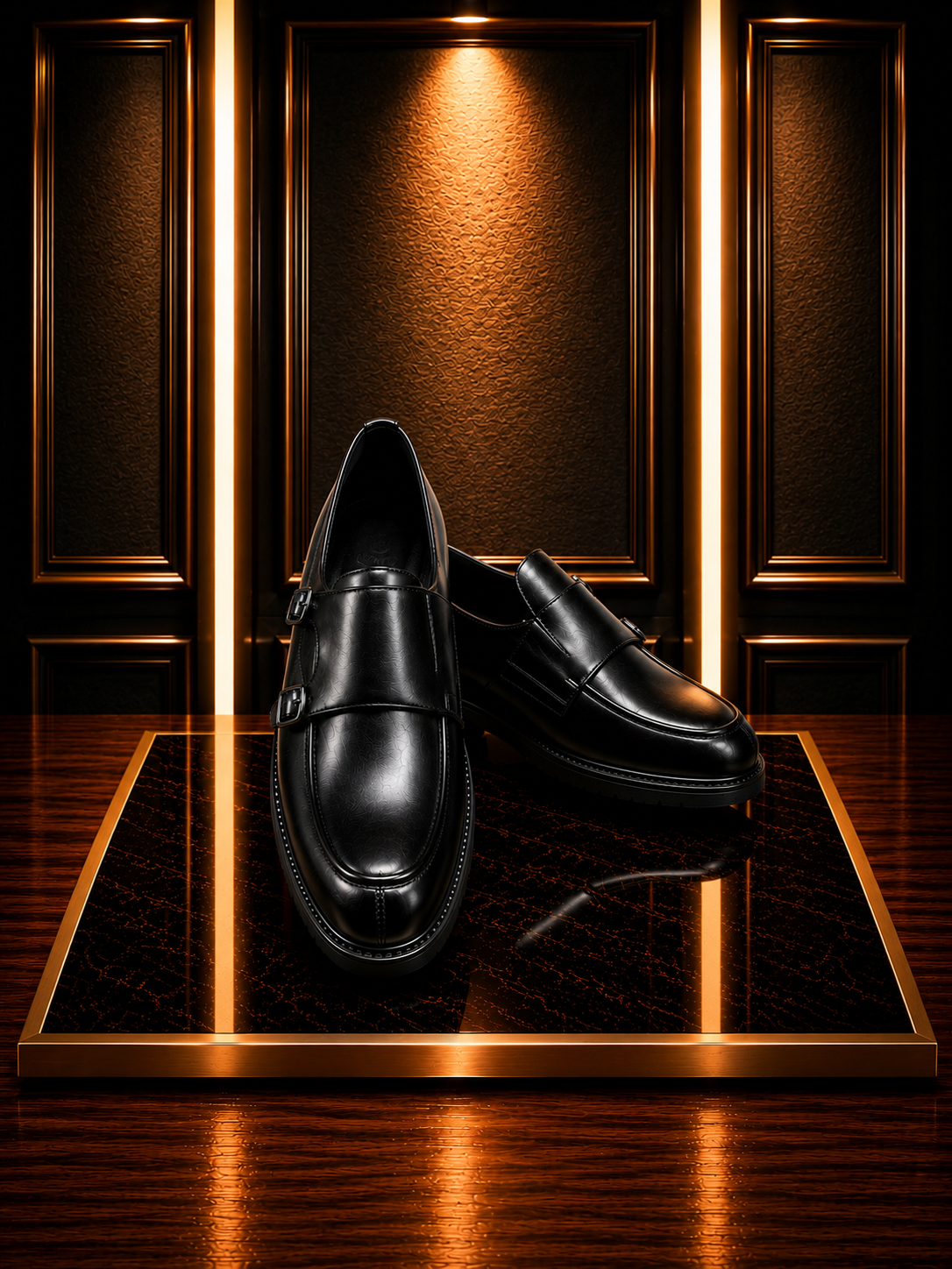 Chaussures Double Boucle – Luxe & Élégance Moderne